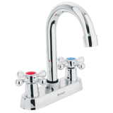 Mezcladora 4' para Lavabo, Cuello Bar, Manerales Cruceta