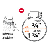 Bolsa C/2 Abrazaderas sin Fin #20, 3/4 - 1-3/3', Truper