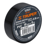 Cinta de Aislar de 9 m X 19 mm, Negra, Truper