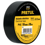 Cinta de Aislar de 18 m X 19 mm, Negra, Pretul