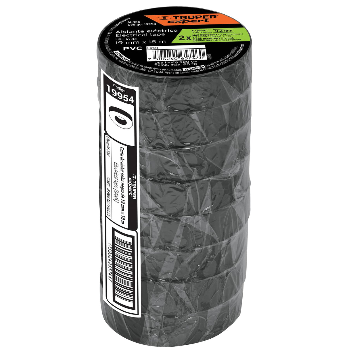 Cinta de Aislar 19 mm X 18M Truper Expert