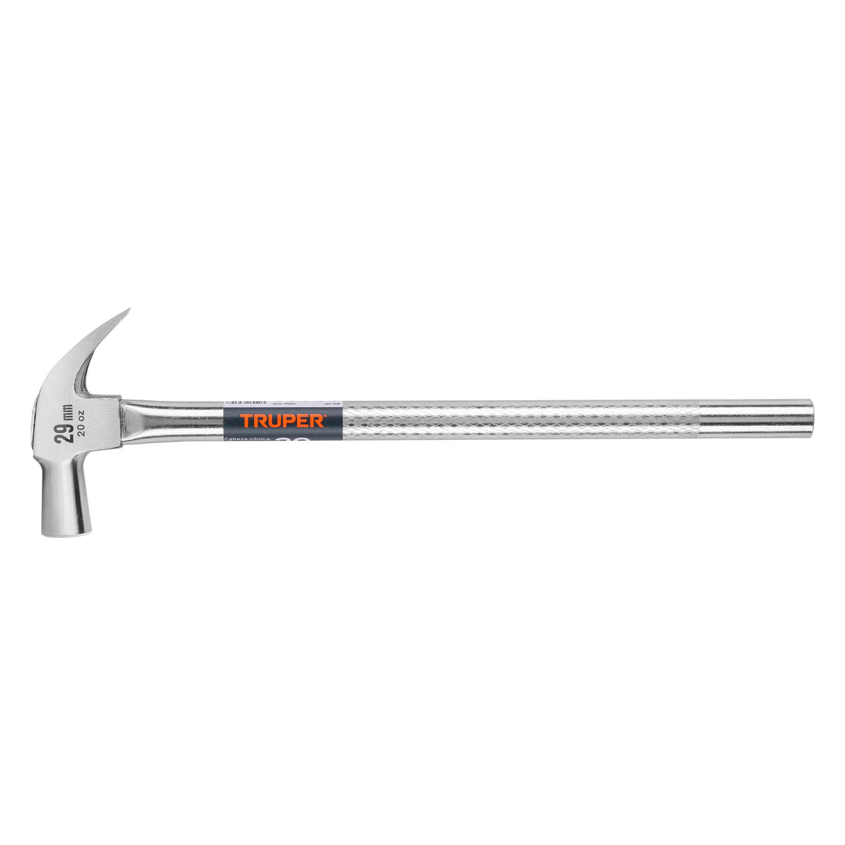 Martillo Cabeza Cónica 29 mm Uña Curva, Mango Tubular, Truper