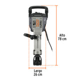 Martillo Demoledor Hex 20 kg, 55J, 1600 W, Truper Expert