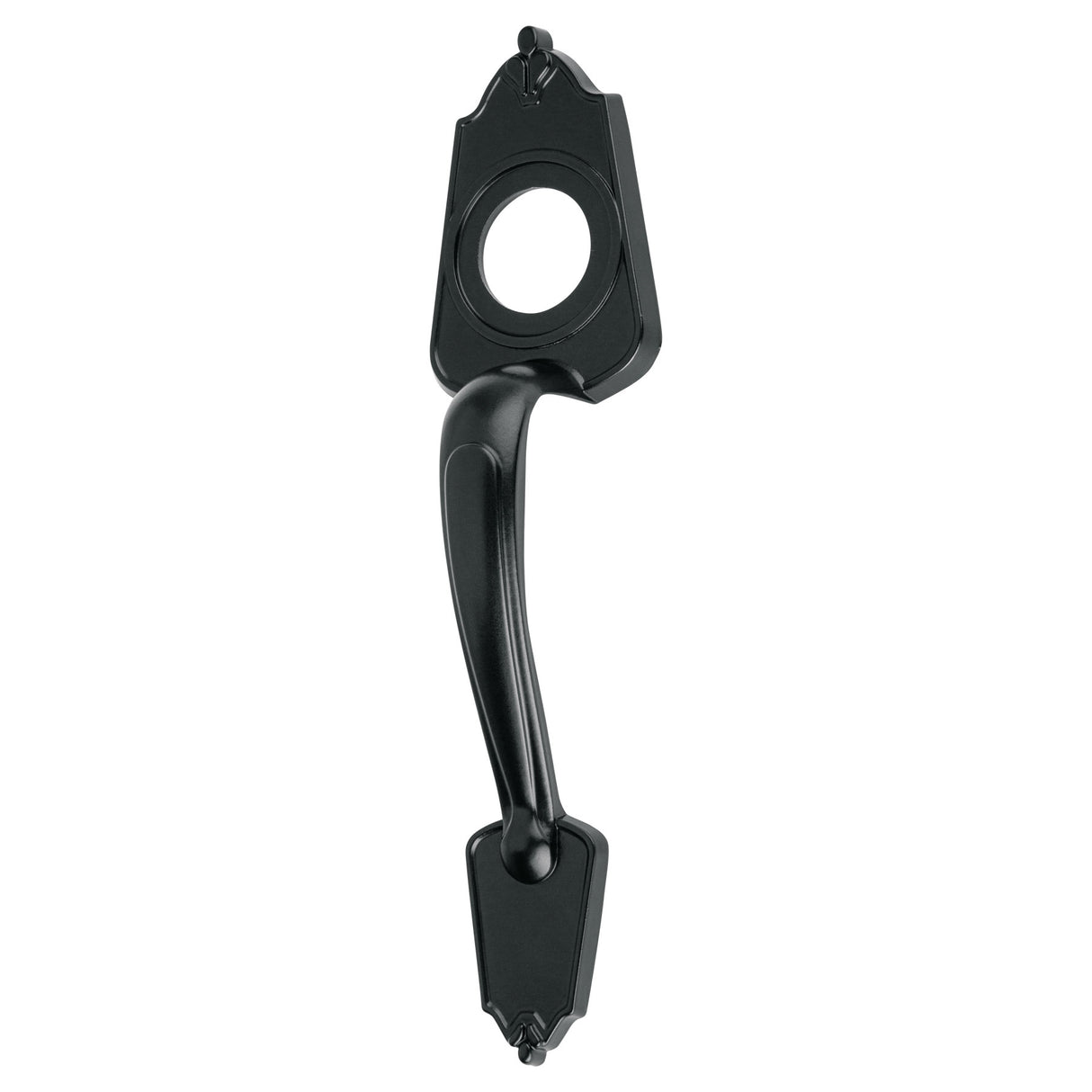 Chapetón metálico para puerta, acabado negro
