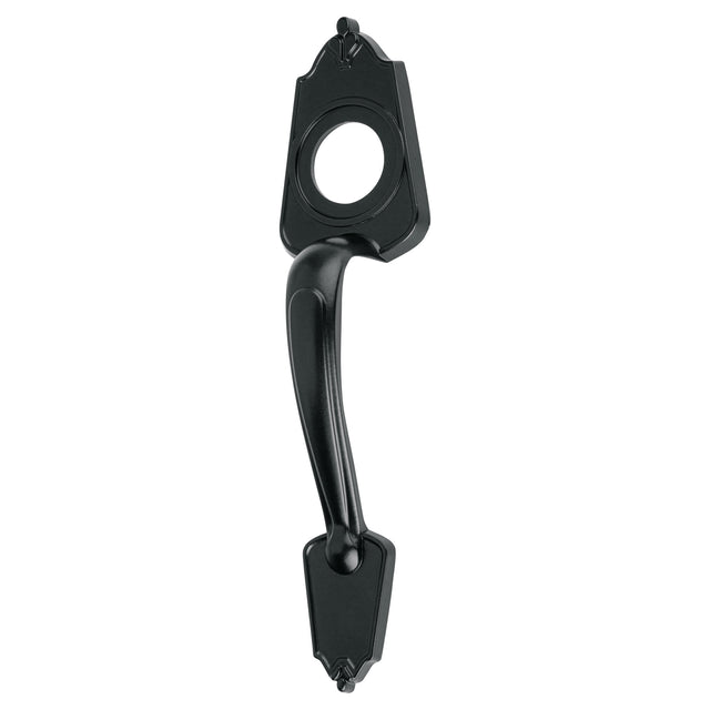 Chapetón metálico para puerta, acabado negro