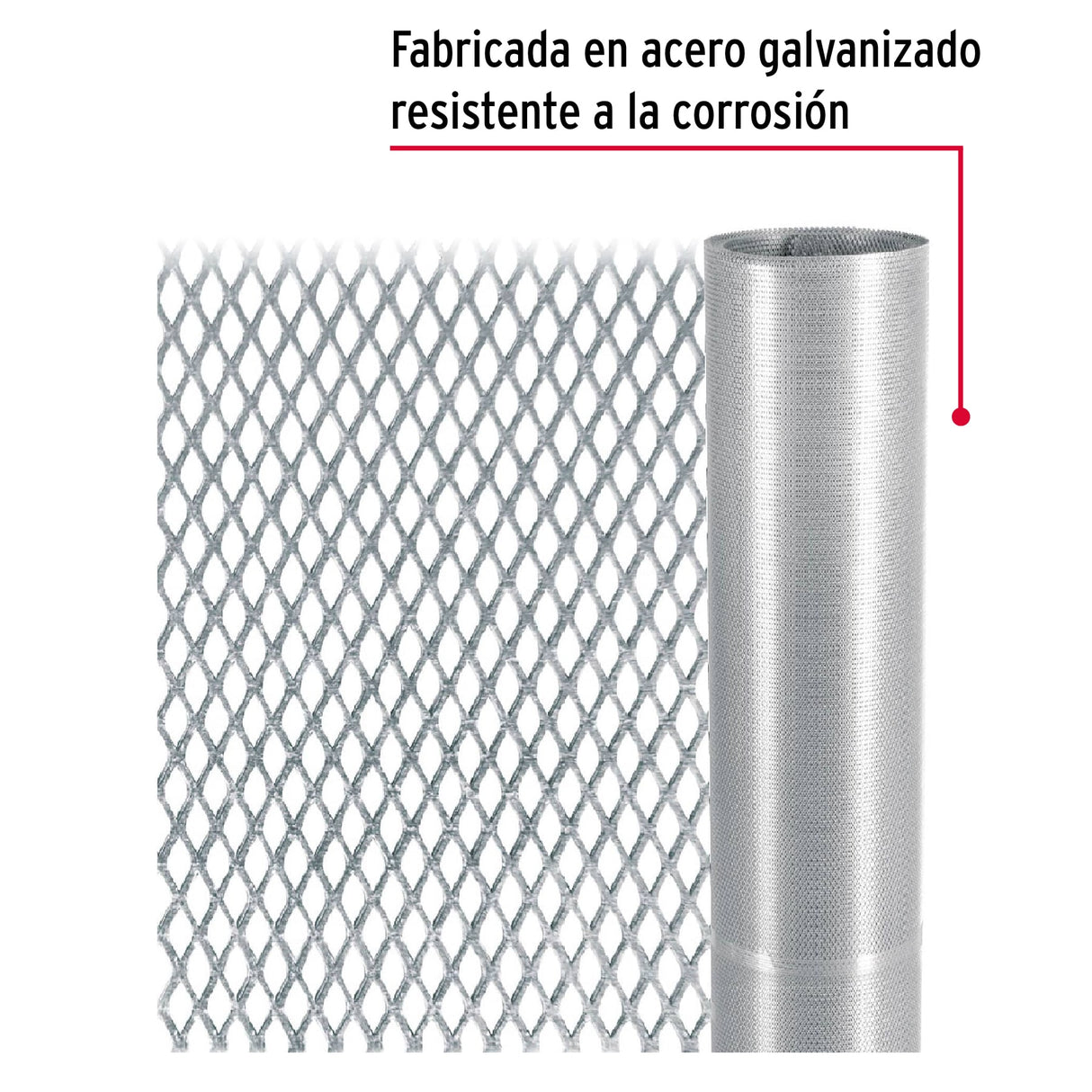 Rollo de 11 m X 0.92 m Malla Mosquitera de Acero Galvanizado