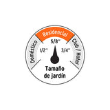 Manguera 5/8' Anti-torceduras 6 Capas 25M Conexiones D/Metal