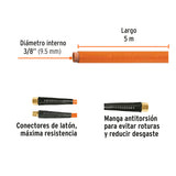 Manguera para Compresor, de PVC, 5M X 3/8', Truper