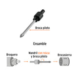 Mandril para Brocasierra Diamante con Rosca 3/8', Truper