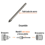 Broca Piloto de 1/4' para Brocasierras Diamante, Truper