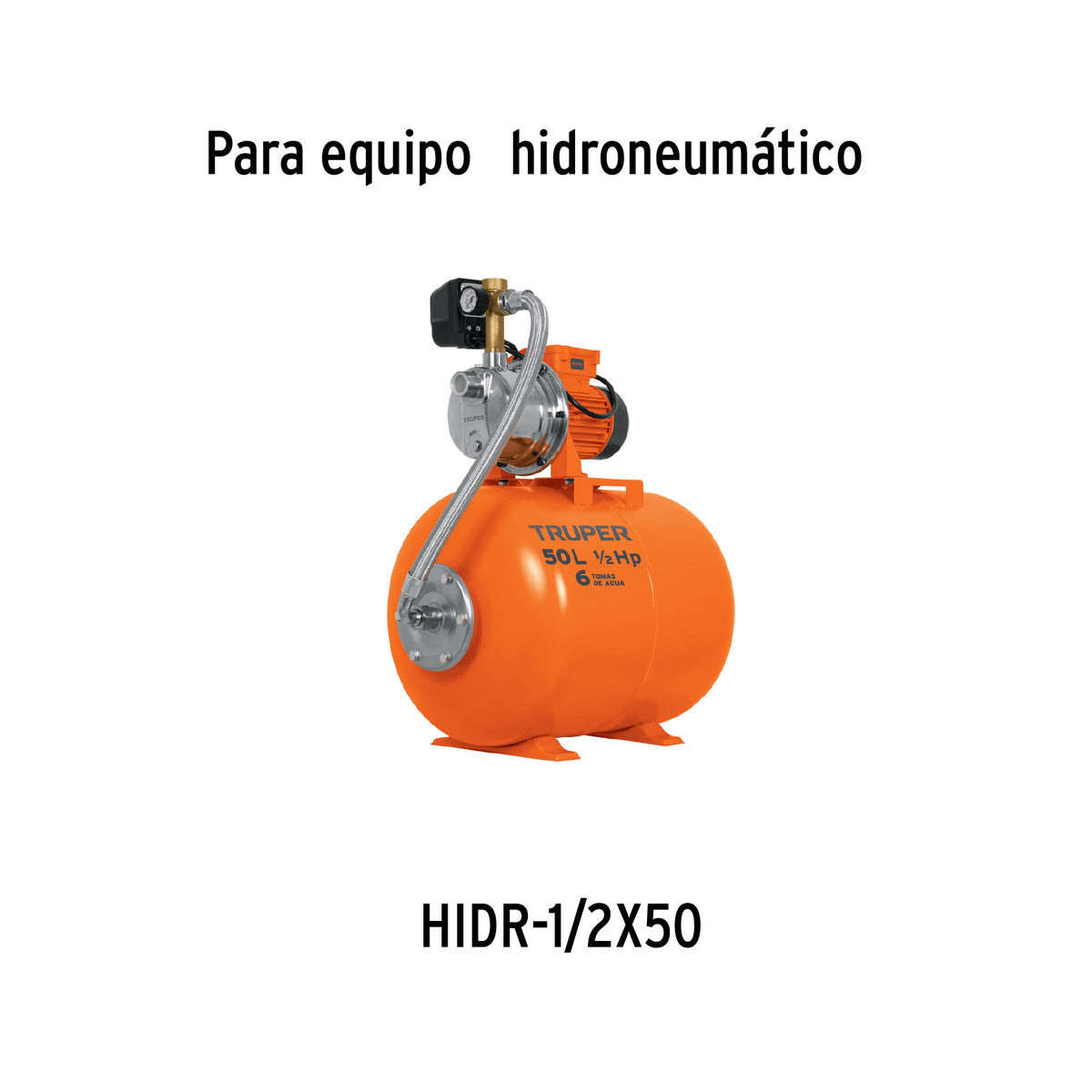 Manómetro para Equipos Hidroneumáticos, Truper
