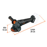 Esmeriladora 4-1/2', 20 V, S/Accesorios, Truper Max