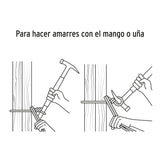 Martillo Tubular para Cimbra 16 Oz Uña Recta, Mango Acero