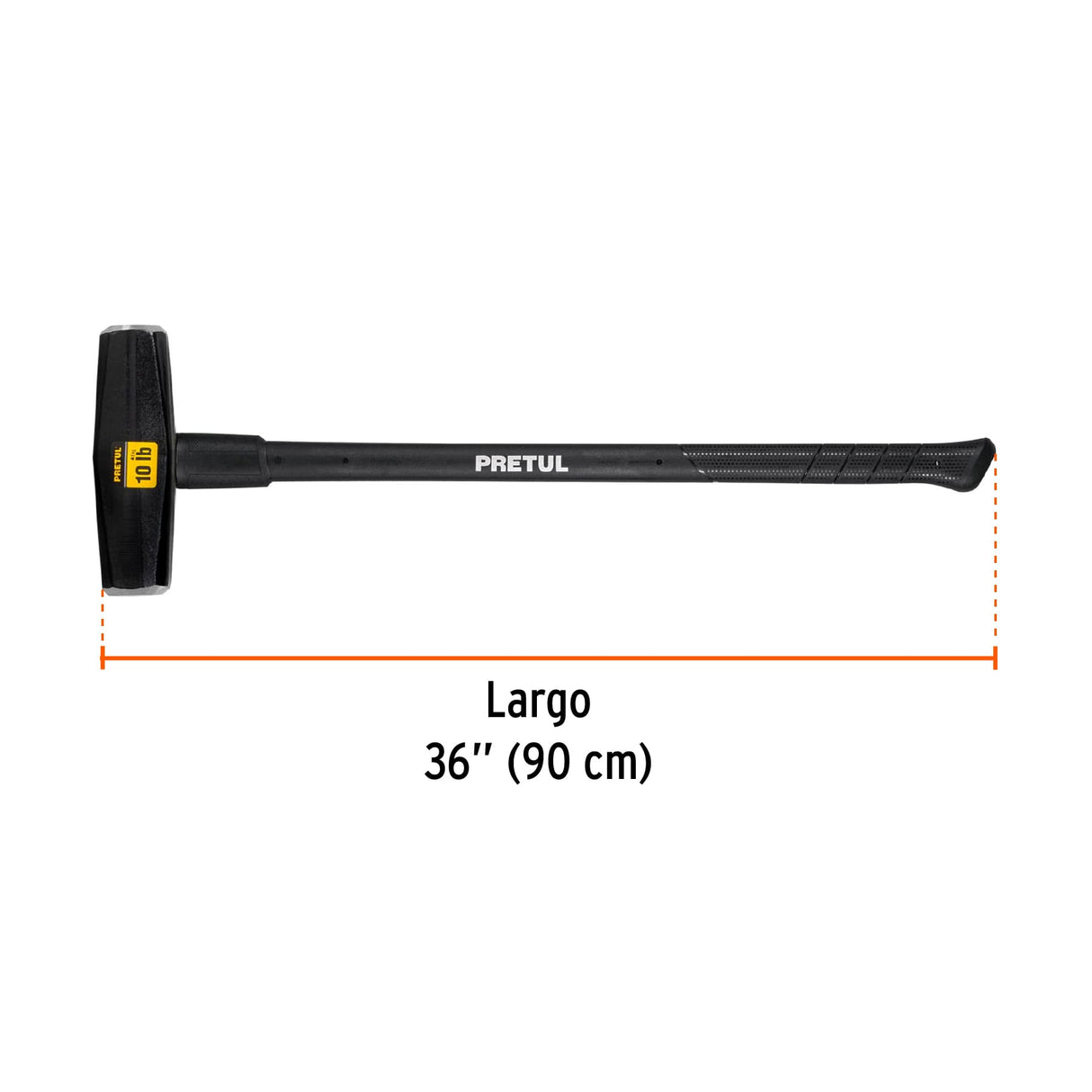 Marro Tipo Nevada 10 lb. Mango 36', Pretul