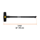 Marro Tipo Nevada 10 lb. Mango 36', Pretul