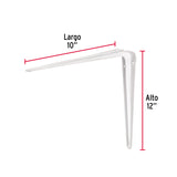 Ménsula de Acero Blanca 10 X 12', Fiero