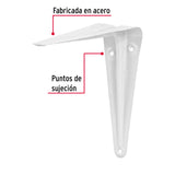 Ménsula de Acero Blanca 5 X 6', Fiero