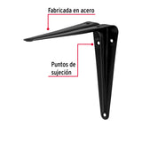 Ménsula de Acero Negra 5' X 6', Fiero