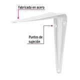 Ménsula de Acero Blanca 6 X 8', Fiero