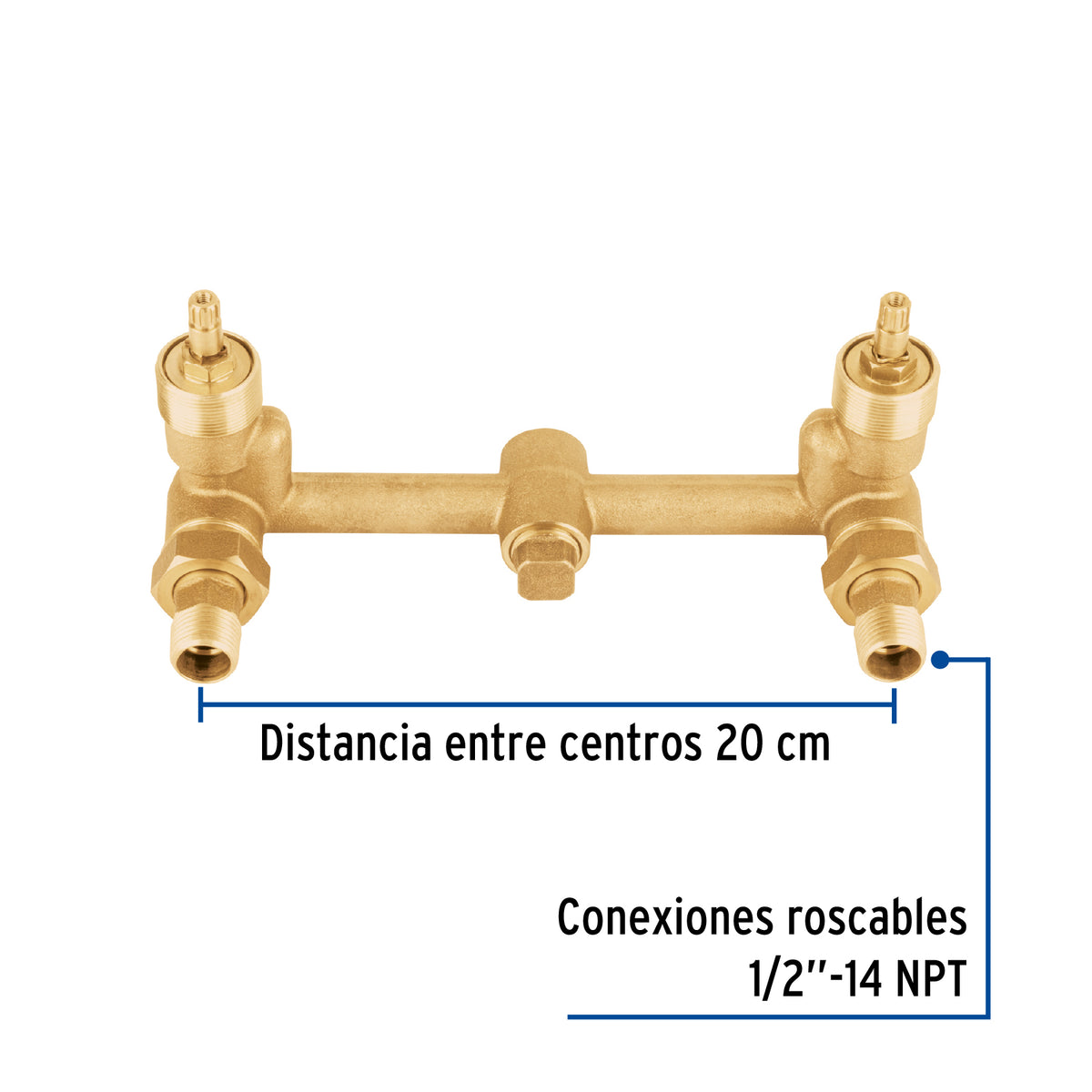 Mezcladora Empotrar, 1/4 Vuelta, S/Manerales, Foset