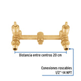 Mezcladora Empotrar, 1/4 Vuelta, S/Manerales, Foset