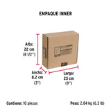Ménsula Reforzada Negra 8 X 8', Diseño Escalera, Fiero