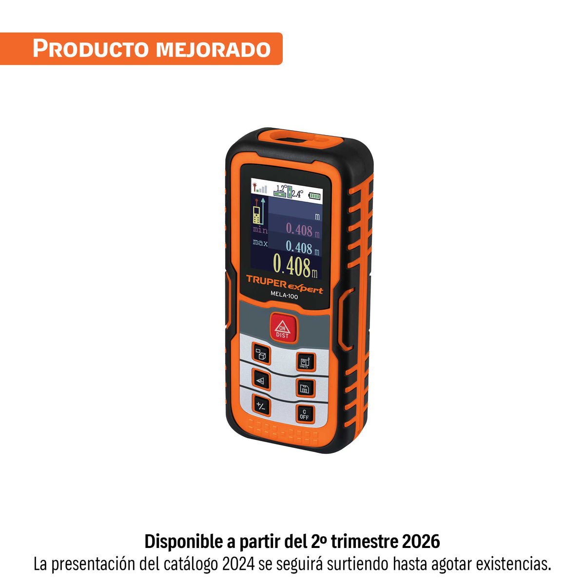 Medidor Láser de Distancia de 0.05 m a 100 m, Truper