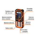 Medidor Láser de Distancia de 0.05 m a 100 m, Truper