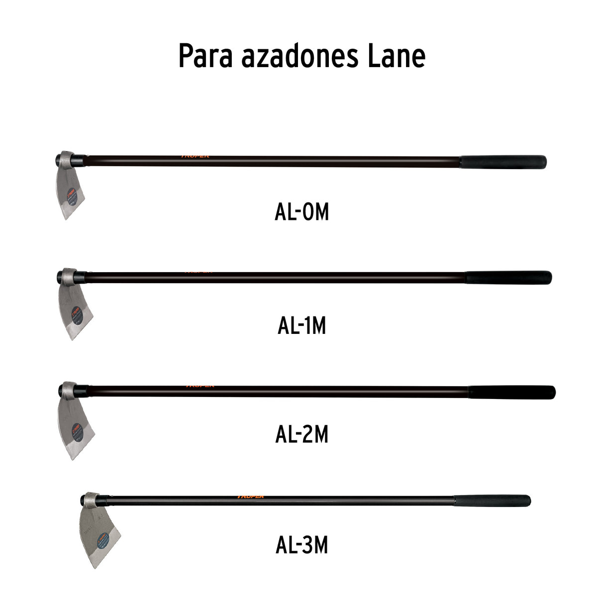 Mango de Fibra 54' para Azadones Lane y Martillo, Truper