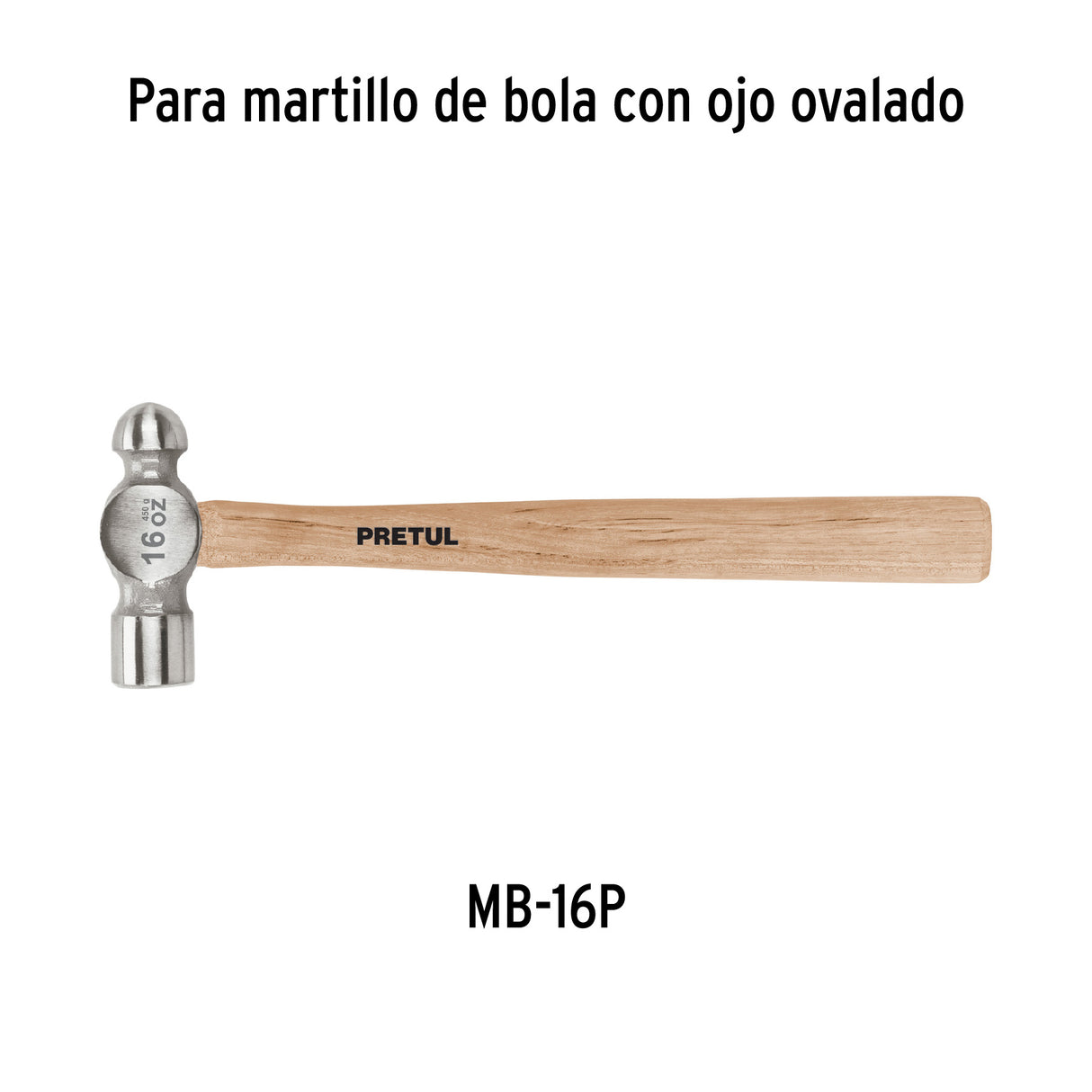 Mango para Martillo de Bola MB-16P, Pretul