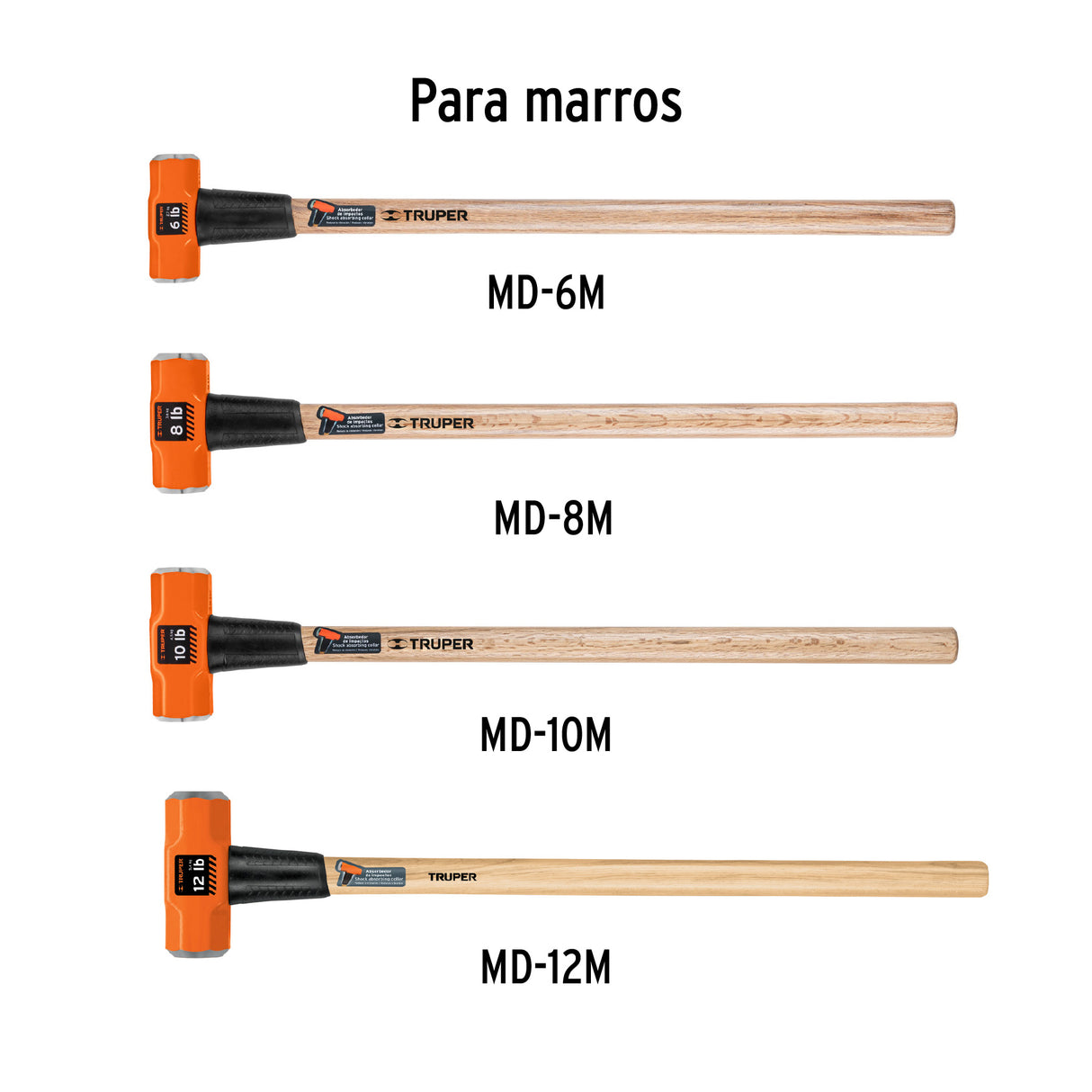 Mango de 36' para Marros de 6 a 16 lb, Truper