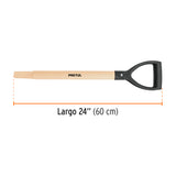 Mango para Palas Puño 'y' Plástico Pcd-x, de 24', Pretul