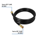 Manguera para Gas, PVC Negra, 3/8' Flare, 2 m, Foset