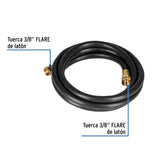 Manguera para Gas, PVC Negra, 3/8' Flare, 3 m, Foset