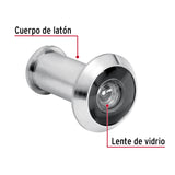 Mirilla de Seguridad Acabado Cromo Mate, Hermex