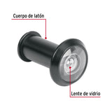 Mirilla Seguridad Acabado Negro, Hermex