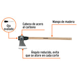 Hacha Media Labor 4-1/2 lb, Mango de Madera 36', Truper