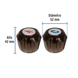 Juego 2 Manerales Acrílico Humo para Lavabo y Fregadero, Basic