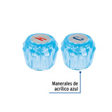 Juego 2 Manerales Acrílico Azul para Lavabo y Fregadero, Basic