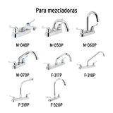 Juego de Manerales de Palanca para lav-fregadero, Cromo Basic