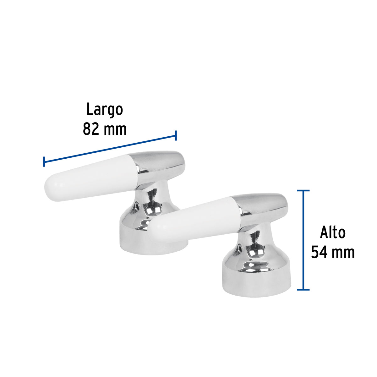Juego de Manerales Cono para lavabo-fregadero, Cromo, Basic