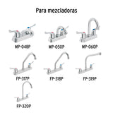 Juego de Manerales de Palanca para lav-fregadero, Cromo, Basic