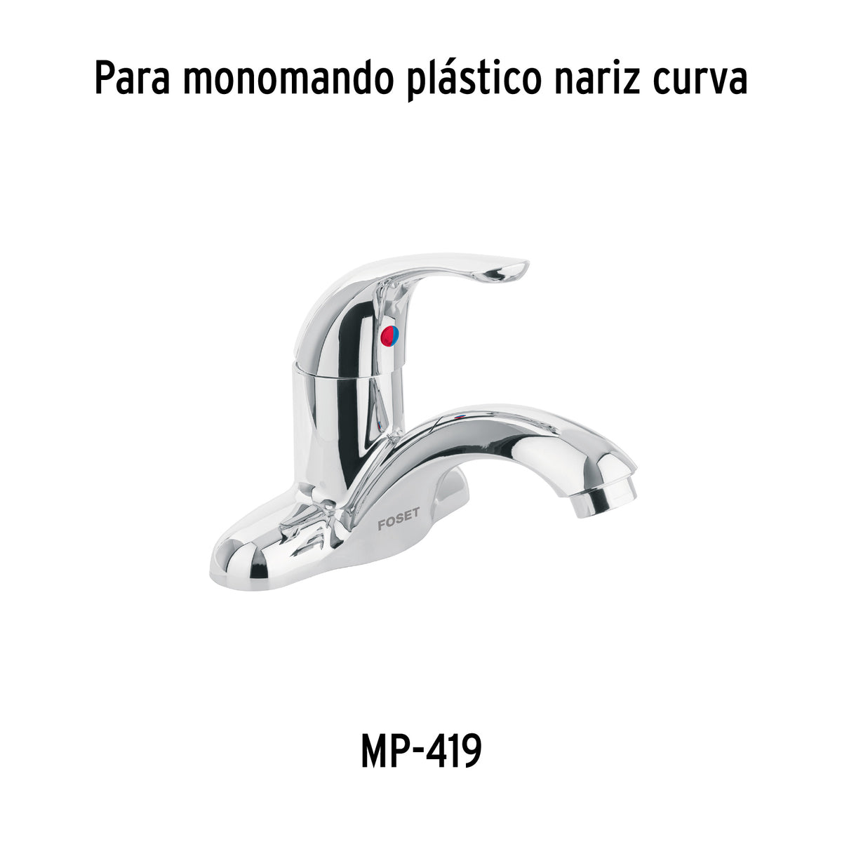 Maneral de Palanca para Monomando Lavabo MP-419, Cromo, Basic