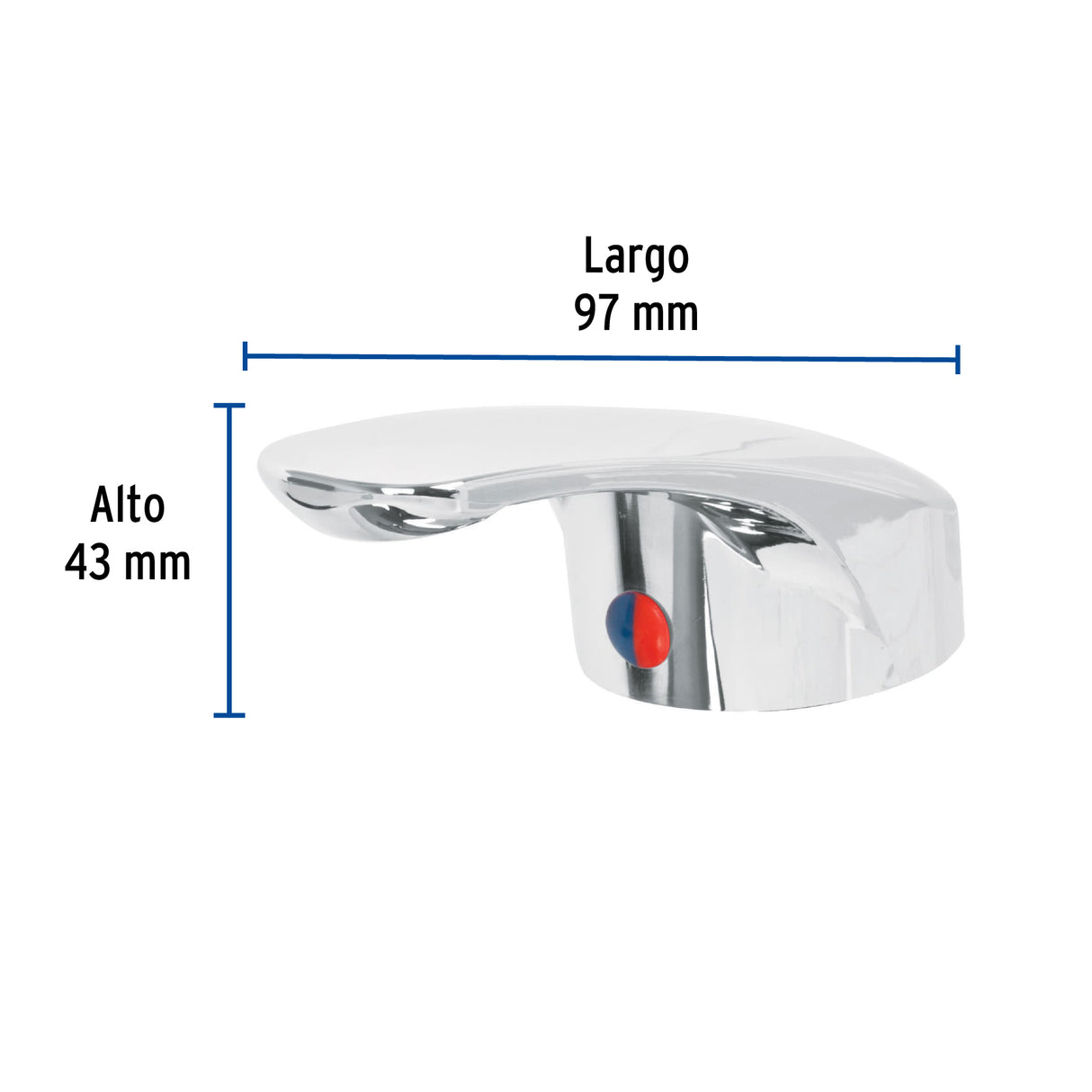 Maneral de Palanca para Monomando Lavabo MP-420, Cromo, Basic