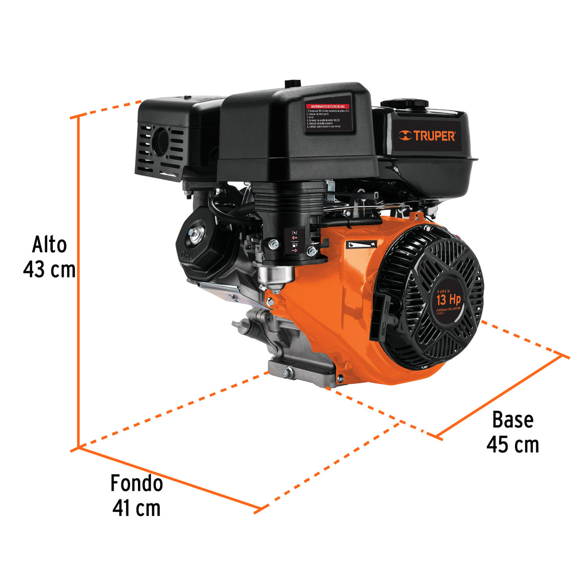 Motor a Gasolina 13 HP, Truper