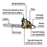 Motosierra 45 Cc a Gasolina con Barra de 20', Pretul