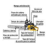 Motosierra 52 Cc a Gasolina con Barra de 20', Pretul