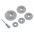 Kit de minidiscos sierra para herramienta rotativa, 5 piezas