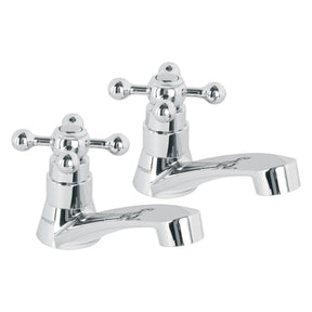 Juego llaves individuales lavabo, ABS, cruceta, BASIC