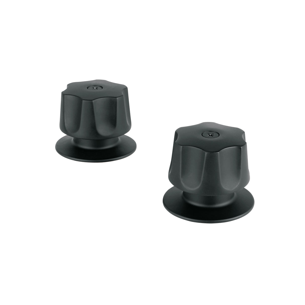 Juego de 2 Manerales Hex. Metálicos Negro para Regadera, Basic
